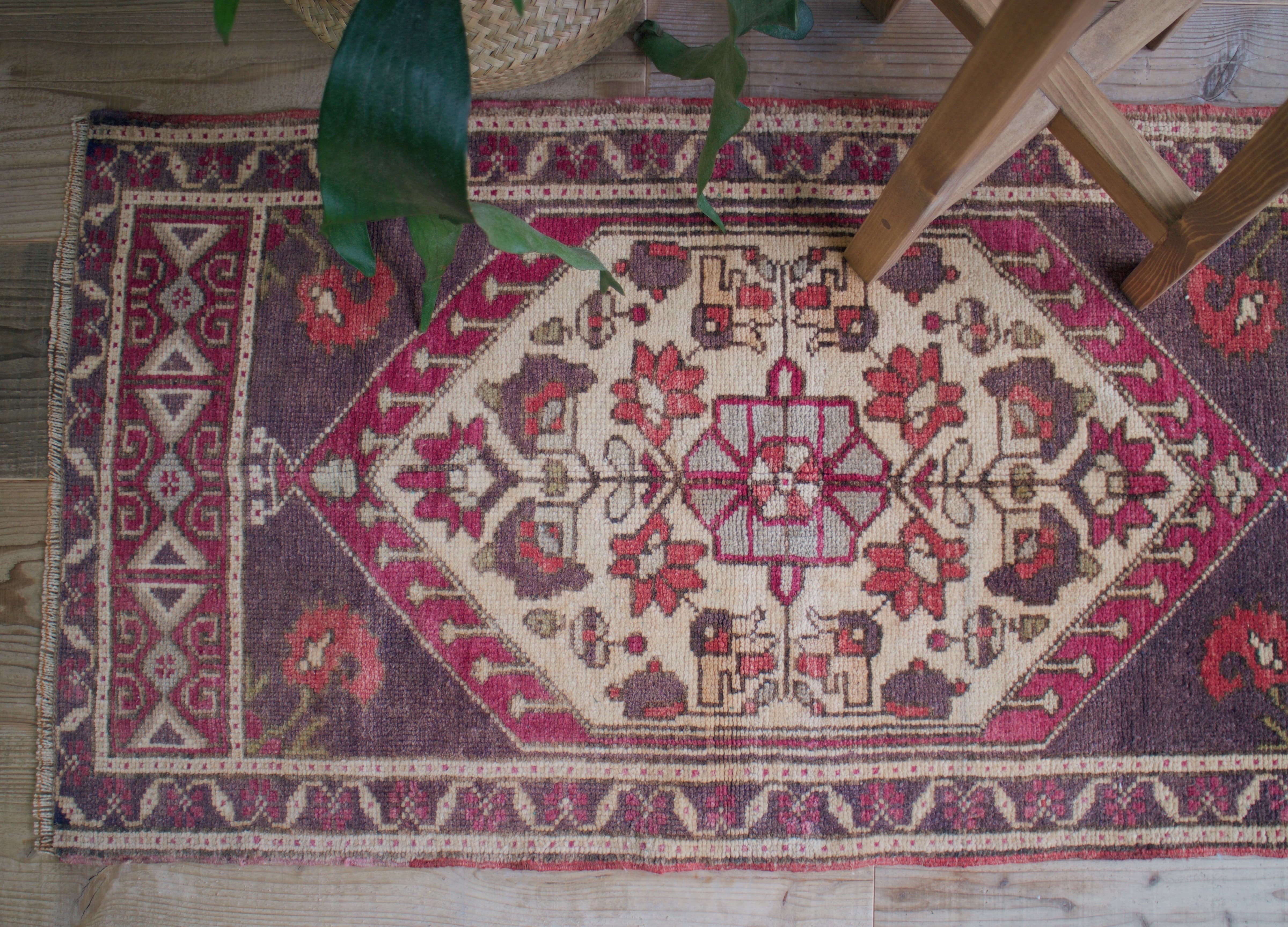 ブラウンのオールドキリム