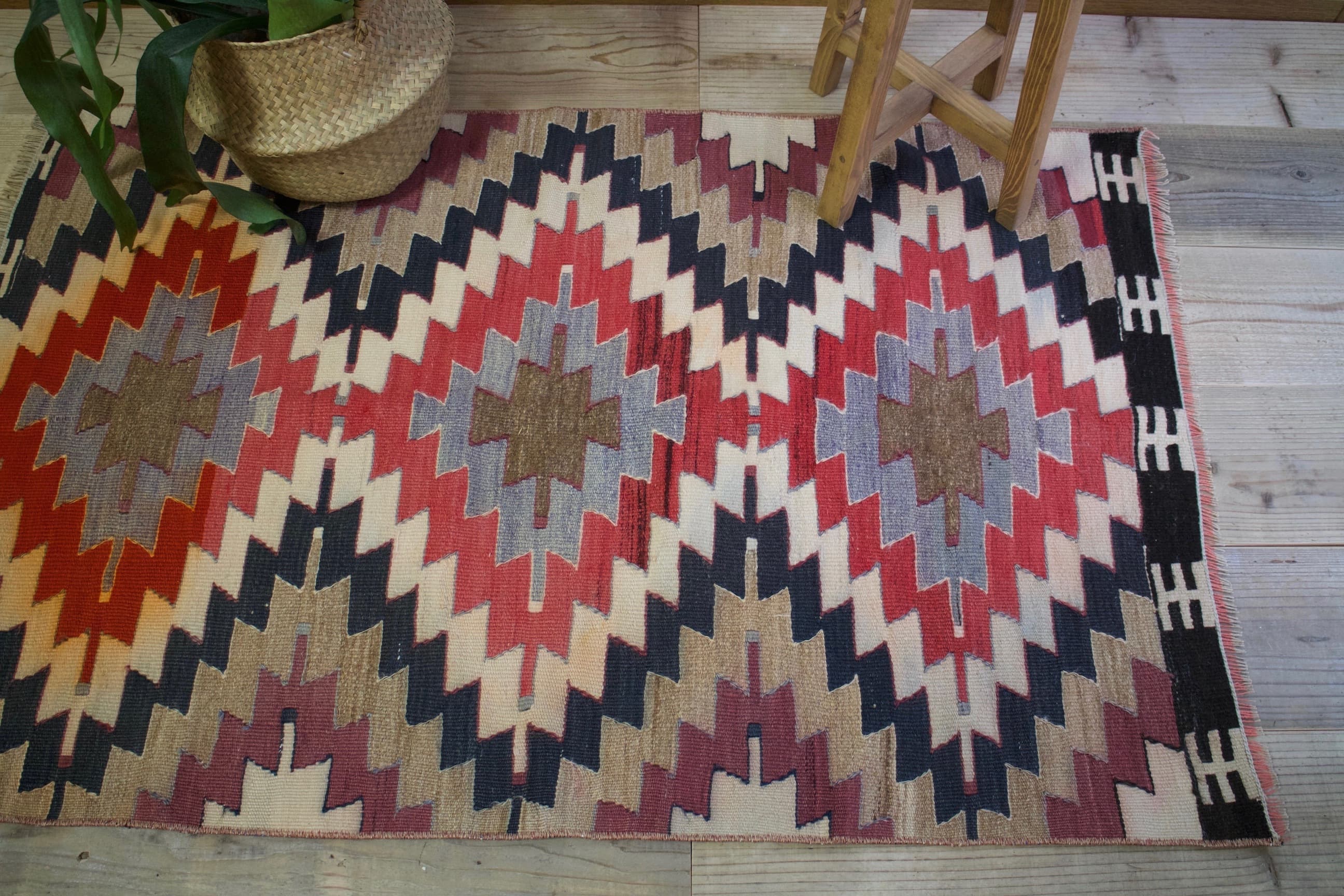 オレンジのオールドキリム