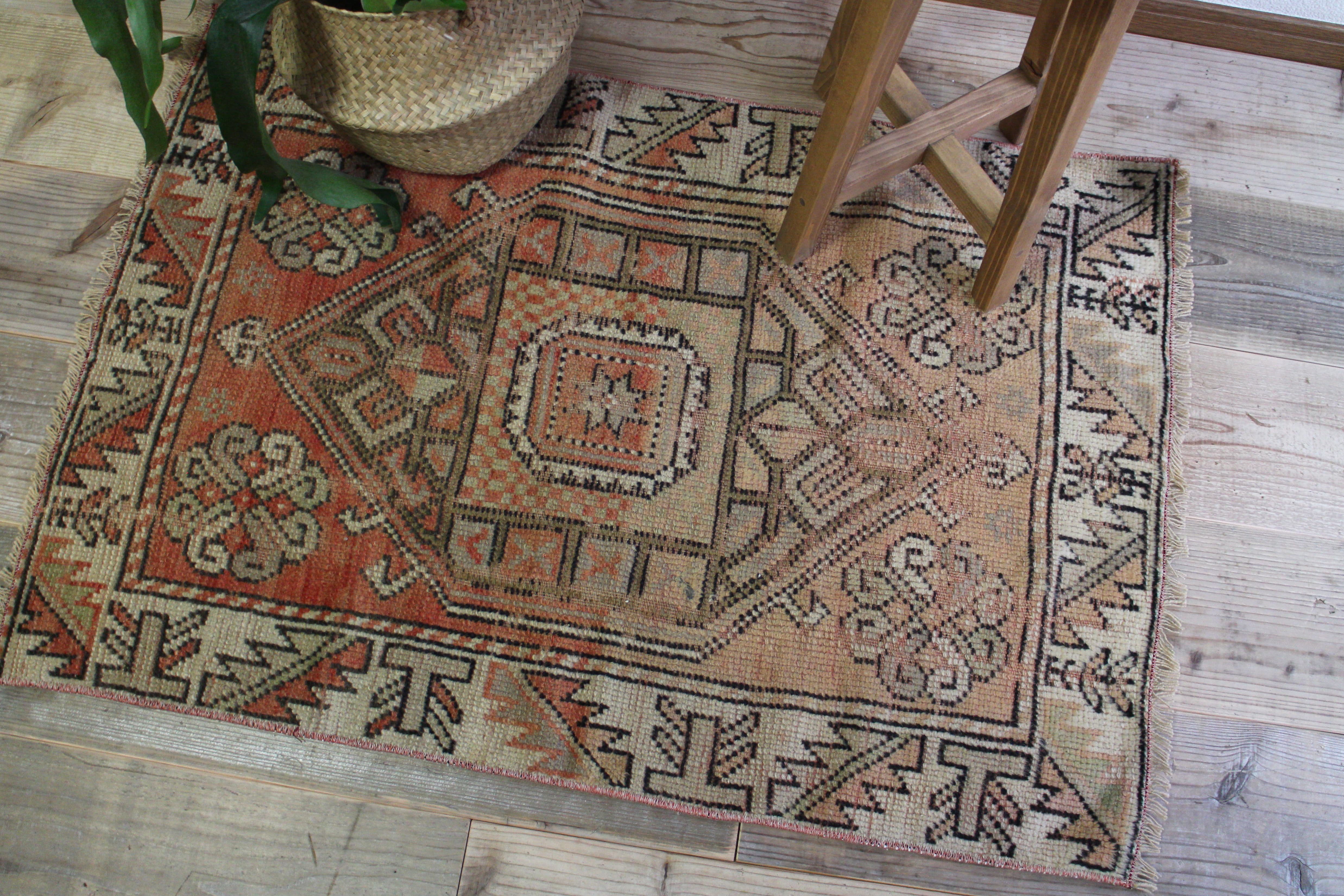 オレンジ　オールドキリム