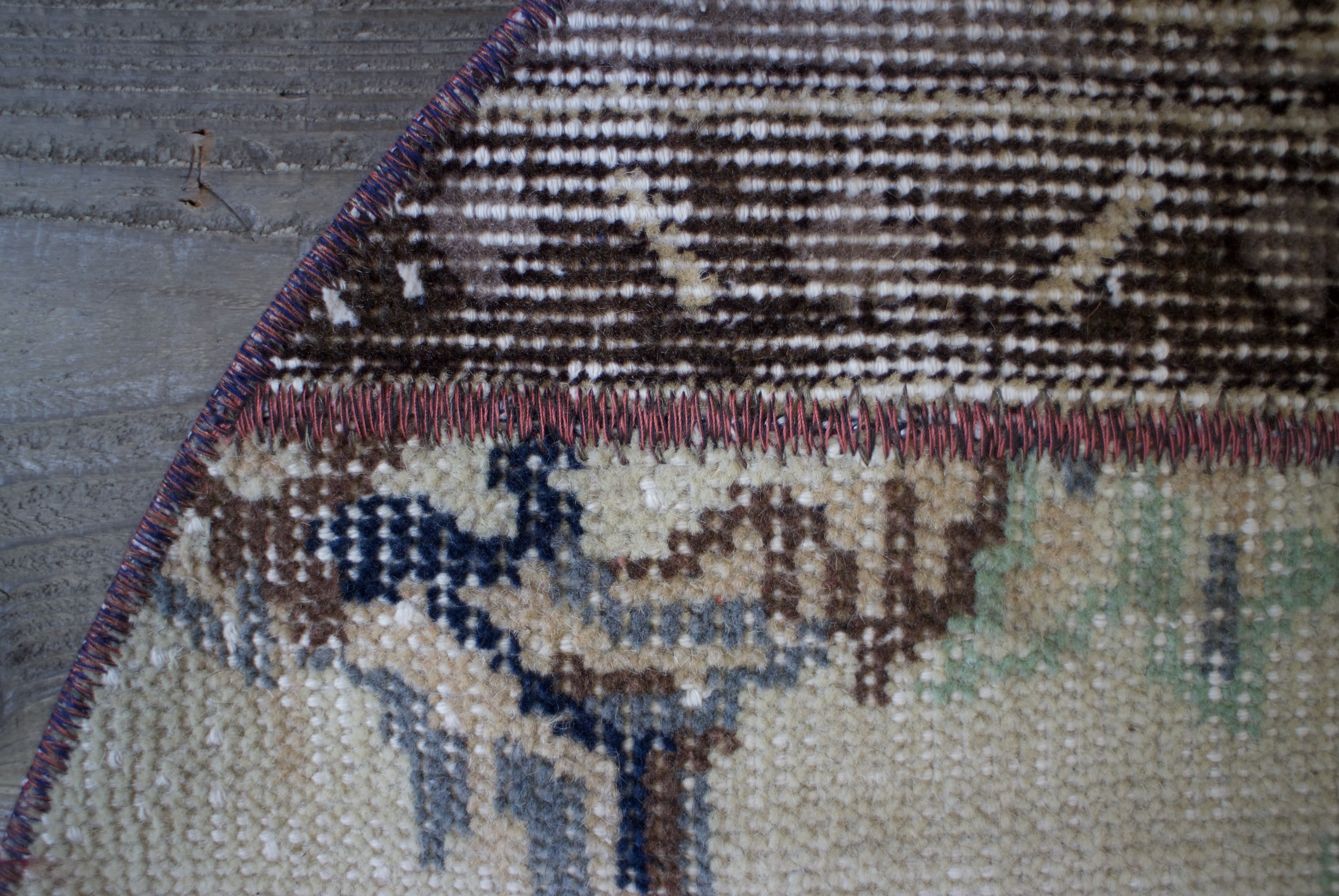 ベージュ　オールドキリム