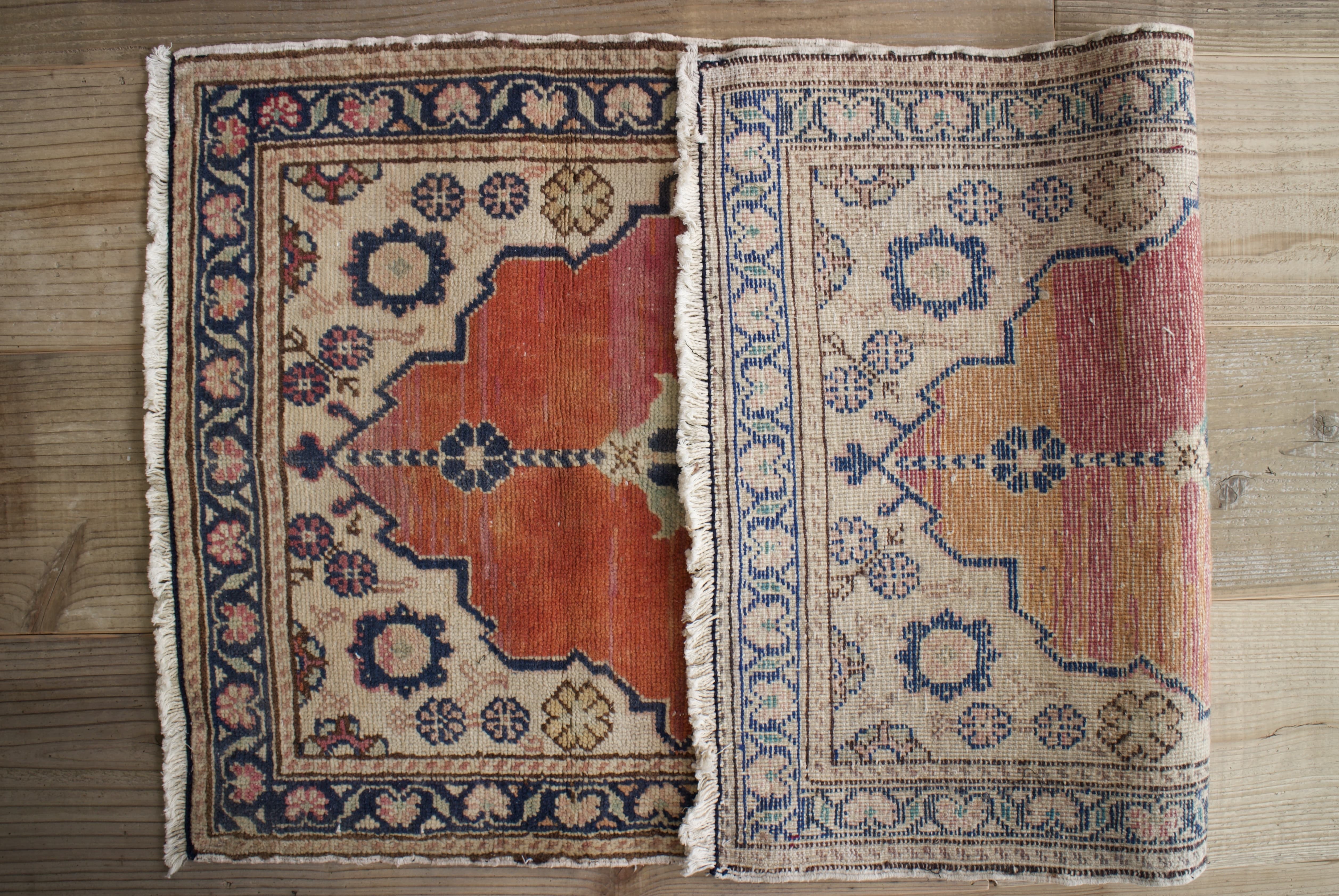 ピンク　オールドキリムオールドキリム