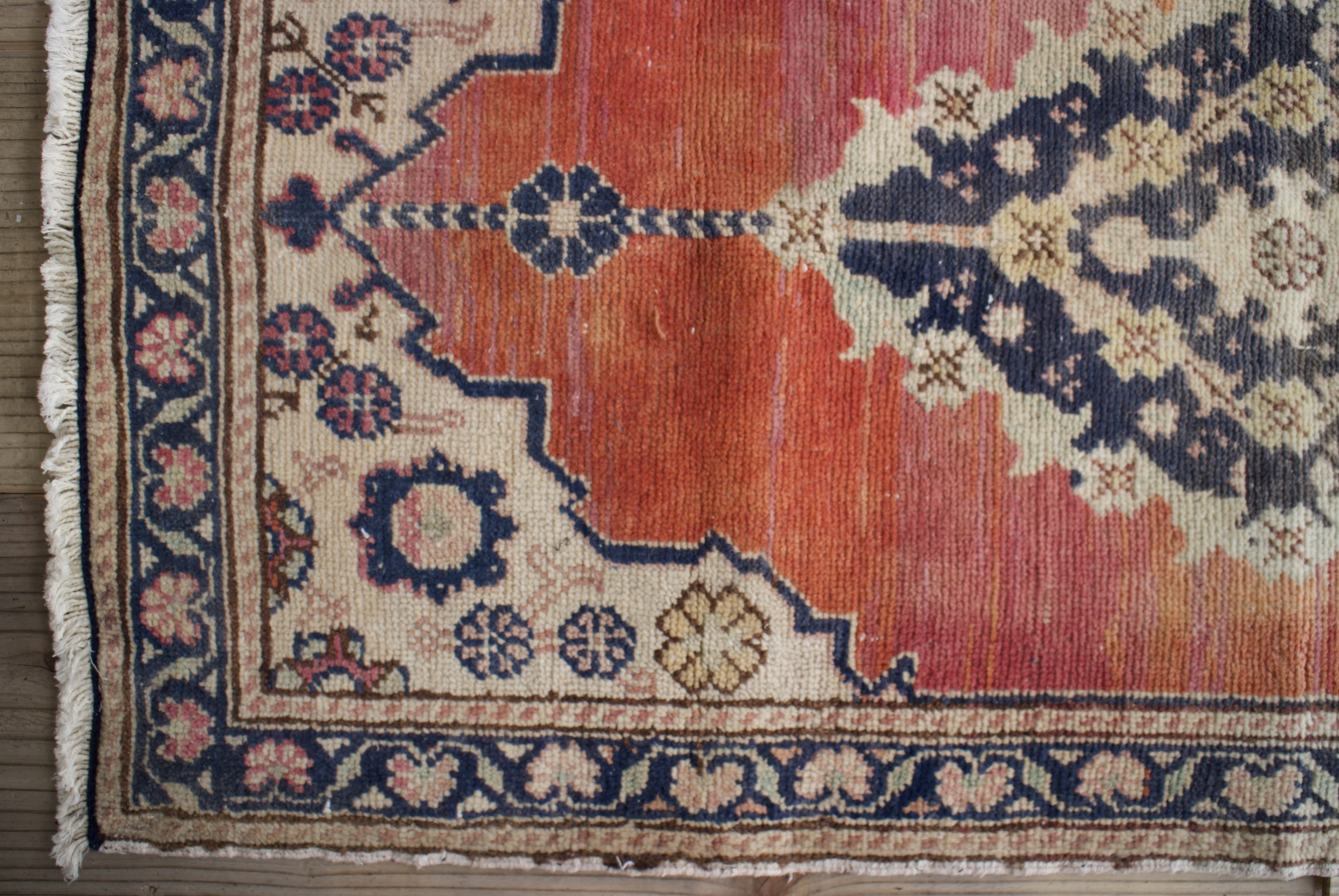 ピンク　オールドキリム　オールドキリム